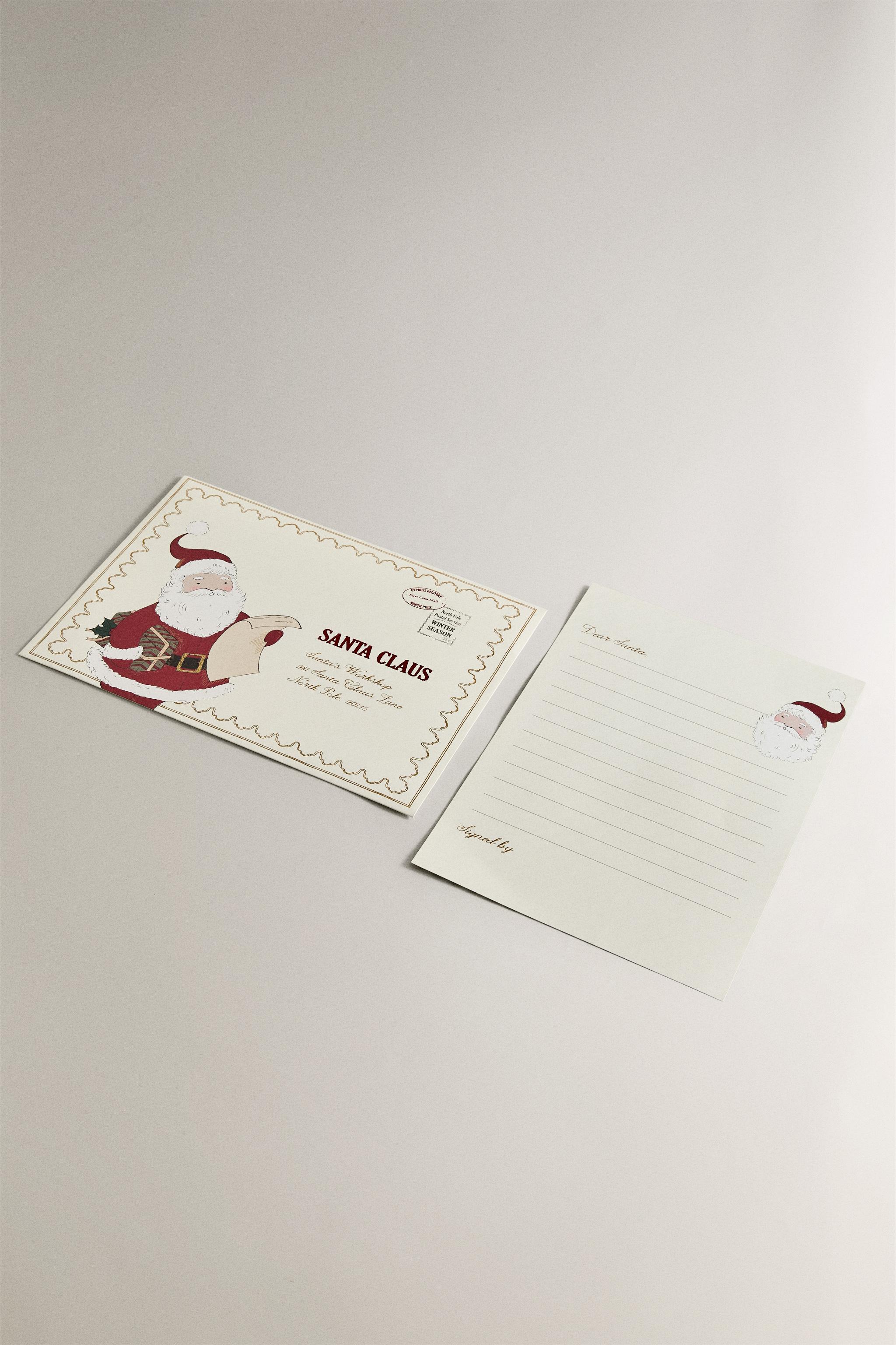 SET OF CHILDREN'S SANTA CLAUS CHRISTMAS LETTERS